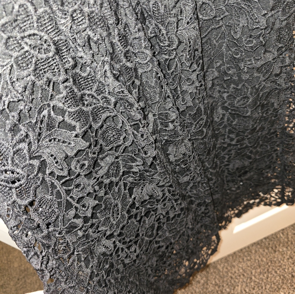 ASTR Black All Lace Dress Size L - Picture 7 of 11